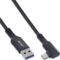 InLine Câble USB 3.2 Gen.1, USB-C mâle coudé - USB-A mâle pour VR, noir, 5m