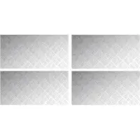vidaXL : 4 marches d'escalier, 100 x 50 cm, argent, aluminium, à angle droit