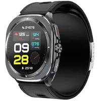 INF Montre Connectée Intelligente AMOLED 1.43" avec Test de Pression Artérielle Le noir