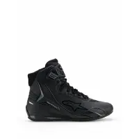 Alpinestars Faster 4, chaussures Drystar ,Noir/Noir/Gris ,9 US