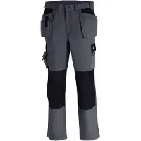 Runnex teXXor Canvas (270 g/m²) Bundhose PANAMA grau/schwarz Gr. 54 (L)