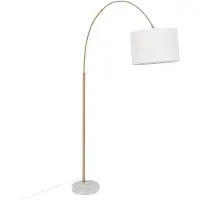 Atmosphera Lampe sur pied TILIO, design incurvé, 195 cm
