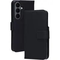 Mobiparts Leather Wallet Case Samsung Galaxy S26 Plus Black (MagSafe Compatible) (Samsung Galaxy S26), Coque pour téléphone portable, Noir