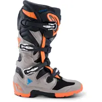 Alpinestars Tech 7 Enduro, bottes ,Noir/Gris/Orange Néon ,15 US