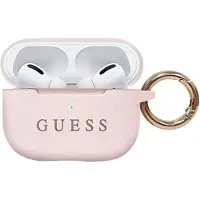 GUESS Guacapsilgllp Airpods Pro Coverjasnoróżowy/Pink Silicone Glitter
