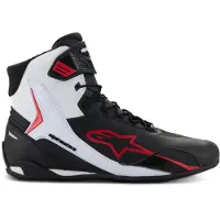 Alpinestars Faster-4 Black White Red Motorcycle Riding Shoes Taille 41