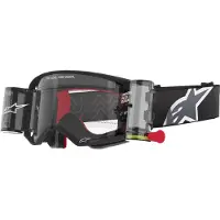 Alpinestars Masque Supertech Corp Système Roll-Off Black Grey Clear Roll Off, Taille: One Size