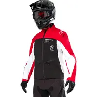 Alpinestars Veste LITE-DURA SOFTSHELL, (noir/rouge/blanc, taille XL)