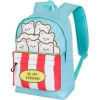 KARACTERMANIA Sac à dos scolaire à compartiment unique Oh My Pop Popcorn Bleu 31x44x18 cm