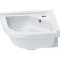 Duravit Lave-mains d'angle STARCK 3 m ÜLB HLB 430x380mm 1 trou de robinet blanc (380 mm, 430 mm)