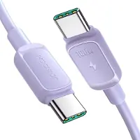 JOYROOM Kabel Multi-Color Series A14 Usb-C / Usb-C 100W 1.2 M - Fioletowy
