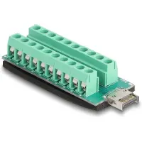DeLOCK USB type-E clé A mâle vers adaptateur bornier 20 broches