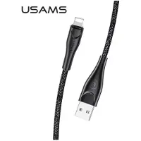 Usams U41 Câble Lightning tressé 1M2A Noir/Noir Sj391Usb01 (Us-Sj391) Chargement rapide