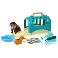 Adar Chien avec cage de transport et accessoires