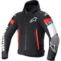 Alpinestars Zaca Air Noir Blanc Rouge Fluo Blouson Taille XL