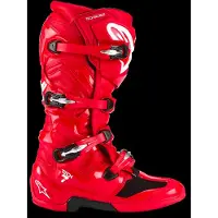 Alpinestars Tech 7 Bottes de motocross Rouge néon 12 hommes