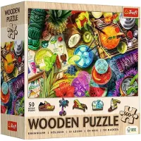 Trefl Puzzle en bois 501 el. Cocktails colorés