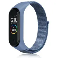 Beline pasek Mi Band 7/6/5/4/3 NylonLoop niebieski/blue (Nylon), Sangles de montre, Bleu