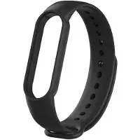 Beline pasek Mi Band 7/6/5 czarny/black (Plastique, Silicone), Sangles de montre, Noir