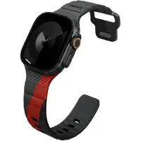 Uniq Strap Stride De Rubber for Apple Watch 49/46/45/44mm charcoal (44 mm, 45 mm, 46 mm, 49 mm, Caoutchouc, Caoutchouc FKM, Plastique), Sangles de montre, Gris