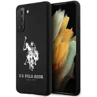 U.S. POLO ASSN. US POLO US Polo USHCS21MSLHRBK S21 + G996 black (Samsung Galaxy S21+), Coque pour téléphone portable, Noir
