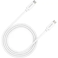 Canyon UC-44, câble USB-C/USB-C de 1m, 48V/5A, 240W EPR power, 400GBPS, pour ordinateurs portables, puce E-mark, blanc