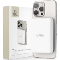 Tech-Protect MagSafe PB-355, Lifemag Magsafe Power Bank 10000Mah Bílá