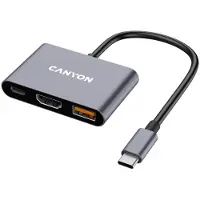 Canyon DS-4 USB Type-C 10000 Mbit/s Gris
