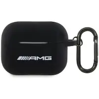 AMG Amap2Rbk Housse Airpods Pro 2 (2022/2023) Silicone Noir/Noir Logo Blanc