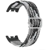 Beline pasek Mi Band 8 Nylon czarno-biały/black-white (Nylon), Sangles de montre, Blanc, Noir