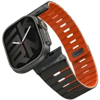 Super Merchant Strap Gemini for Apple Watch 49/46/45/44 mm sienna (Acier inoxydable, Plastique, Silicone), Sangles de montre, Marron