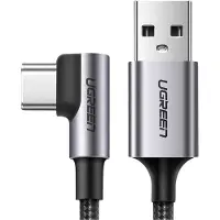 UGREEN Usb To Usb-C Angle Cable Us284, 3A , 3M (Noir)