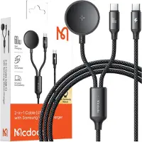 Mcdodo CA-4210 du viename USB-C laidas + Samsung Watch kroviklis, 60 W, 1.2 m