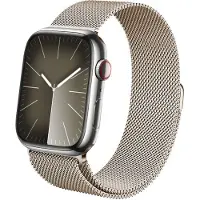 Crong Milano Steel - Bracelet en acier inoxydable pour Apple Watch 38 (Acier inoxydable), Sangles de montre, Or
