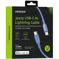 Innostyle Jazzy Usb-C Lightning Mfi Fast Charging Cable For Iphone Polyamide 1M Blue