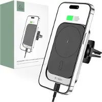 Tech-Protect Grille d'induction magnétique de Laikiklis, Adaptateur pour véhicule, Noir