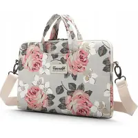 Canvaslife White Rose (15", Universel), Sac pour notebook, Pink, Blanc, Gris