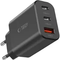 Tech-Protect Nc30W 3-Port Mains Charger Pd30W/Qc3.0 Black