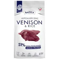 BALTICA Nourriture Pour Chiens Nutraceutique Hypoallergénique Pour Races Moyennes à Base De Venaison Et De Riz 3 Kg