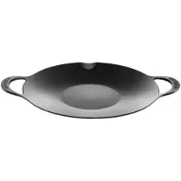 Buydeem Hliníková grilovacia nepriľnavá panvica 36 cm, model CP102, farba čierna