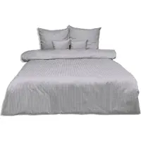 MULTITEX Literie, damassé, 100% coton, haute qualité 160x200 Gris clair