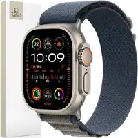 Tech-Protect Nylon Pro Strap (38 mm, 40 mm, 41 mm, Nylon), Sangles de montre, Bleu, Gris, Argent, Multicolore