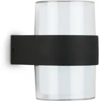Telefunken Lampe d'extérieur LED CLUDU, platine LED, 4000K blanc neutre, 8 W, 800 lm, noir, IP44, 25000 heures, 13 x 9,5 x 10,5 cm