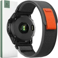 Tech-Protect Nylon Strap (26 mm, Nylon), Sangles de montre, Orange, Noir