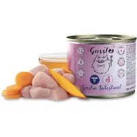 Gussto Vet Gastro Intestinal à la dinde 6x200 g - Nourriture vétérinaire complète pour les chats souffrant de maladies gastro-intestinales