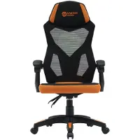 Canyon Chaise de gaming Wave MCH02 Mesh, réglable, Noir/Orange