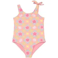 Roxy Check Tw Swimsuit Rose 5 Years Fille