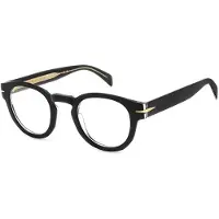 David Beckham Lunettes de Vue DB 7125 47/25/145 Black crystal Acetate frames MAN DB 7125
