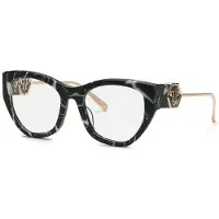 Philipp Plein Lunettes de Vue VPP123M 54/19/140 Nero marmorizzato Acetato WOMAN VPP123M