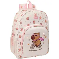 Safta Sac à dos Capibara, 19 litres, couleur blanche, pour enfants, taille unique